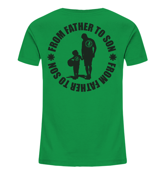 N.O.S.W. BLOCK Fanblock Shirt "FROM FATHER TO SON" Kids UNISEX Organic T-Shirt grün