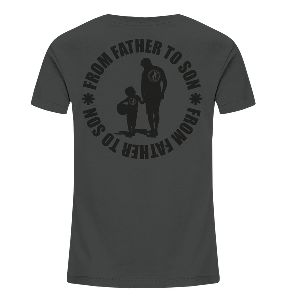 N.O.S.W. BLOCK Fanblock Shirt "FROM FATHER TO SON" Kids UNISEX Organic T-Shirt anthrazit