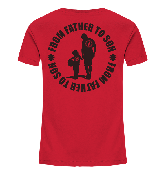 N.O.S.W. BLOCK Fanblock Shirt "FROM FATHER TO SON" Kids UNISEX Organic T-Shirt rot