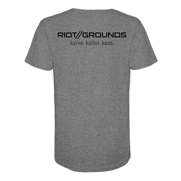 RIOT//GROUNDS Shirt "R//G kultur. kurve. kaos." beidseitig bedrucktes Organic T-Shirt (100 % Bio Baumwolle)