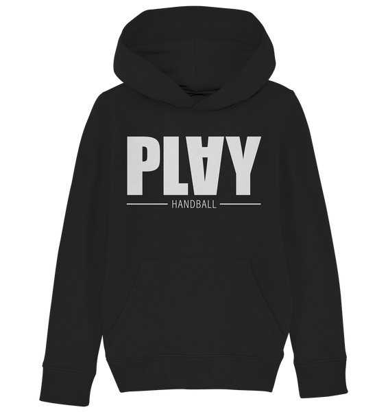 N.O.S.W. BLOCK Fanblock Hoodie "PLAY HANDBALL" Kids Organic Kapuzenpullover schwarz