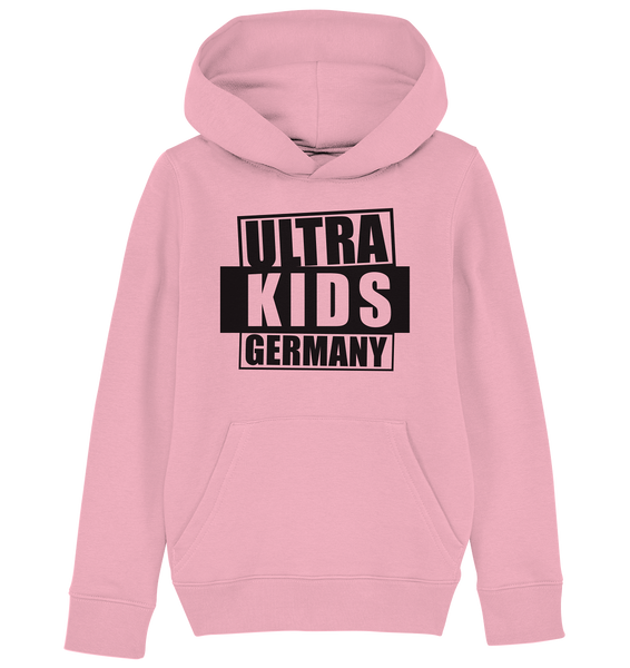 N.O.S.W. BLOCK Ultras Hoodie "ULTRA KIDS GERMANY" Kids UNISEX Organic Kapuzenpullover cotton pink