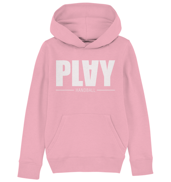 N.O.S.W. BLOCK Fanblock Hoodie "PLAY HANDBALL" Kids Organic Kapuzenpullover cotton pink