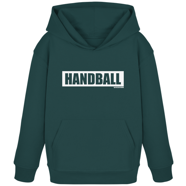 N.O.S.W. BLOCK Teamsport Hoodie "HANDBALL" Kids Organic Kapuzenpullover glazed green