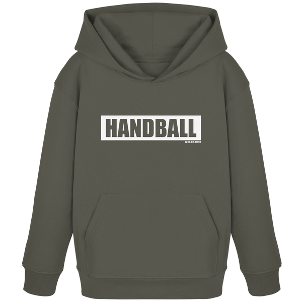 N.O.S.W. BLOCK Teamsport Hoodie "HANDBALL" Kids Organic Kapuzenpullover khaki