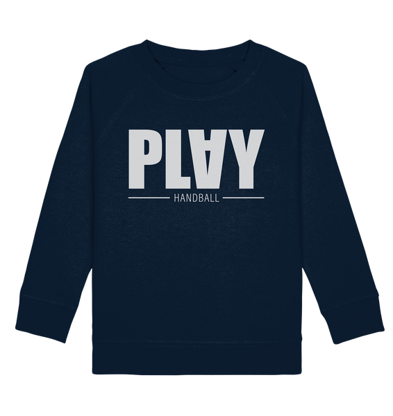 N.O.S.W. BLOCK Fanblock Sweater "PLAY HANDBALL" Kids UNISEX Organic Sweatshirt navy