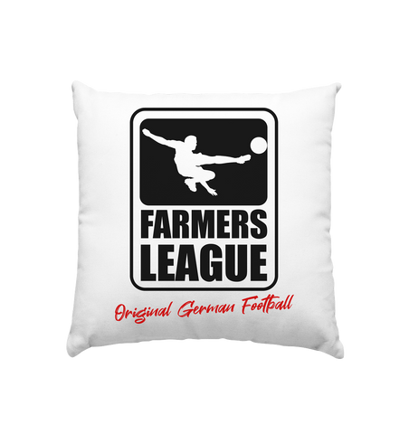 CK.FC Homestuff Kissen "FARMERS LEAGUE" Kissenbezug mit Füllung 40 x 40 cm weiss