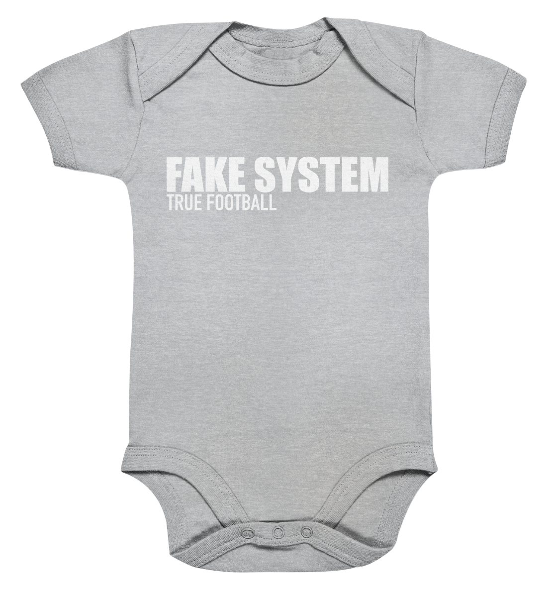 BLOCK.FC Hoodie "FAKE SYSTEM TRUE FOOTBALL" Männer Organic Fashion Kapuzenpullover (85% Bio-Baumwolle, 15% recyceltes Polyester) - Organic Baby Bodysuite