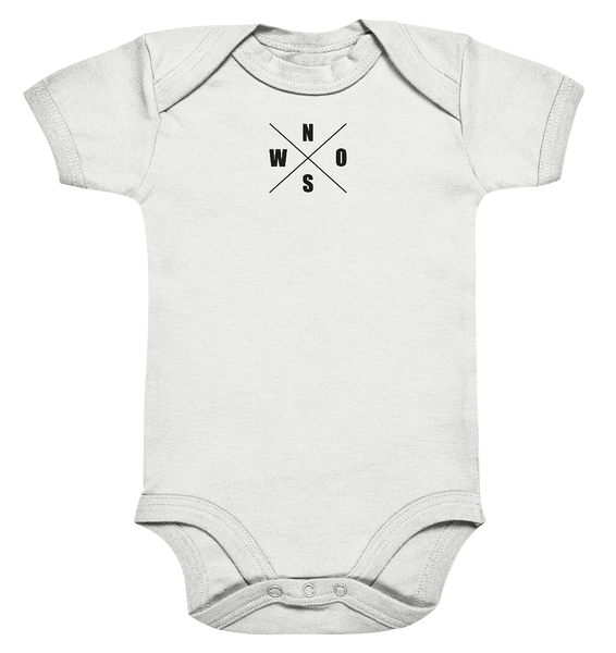 N.O.S.W. BLOCK Fanblock Body "FROM FATHER TO SON" Organic Baby Bodysuite weiss