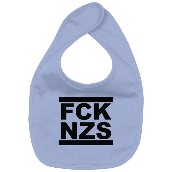 N.O.S.W. BLOCK Gegen Rechts Lätzchen "FCK NZS" Organic Baby-Lätzchen (100% Bio-Baumwolle)