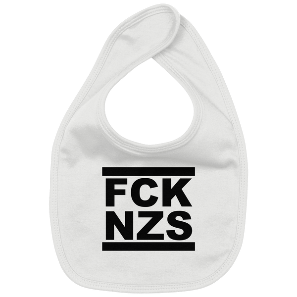 N.O.S.W. BLOCK Gegen Rechts Lätzchen "FCK NZS" Organic Baby-Lätzchen (100% Bio-Baumwolle)