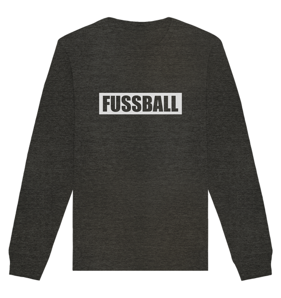 N.O.S.W. BLOCK Teamsport Sweater "FUSSBALL" Männer Organic Sweatshirt dark heather grey