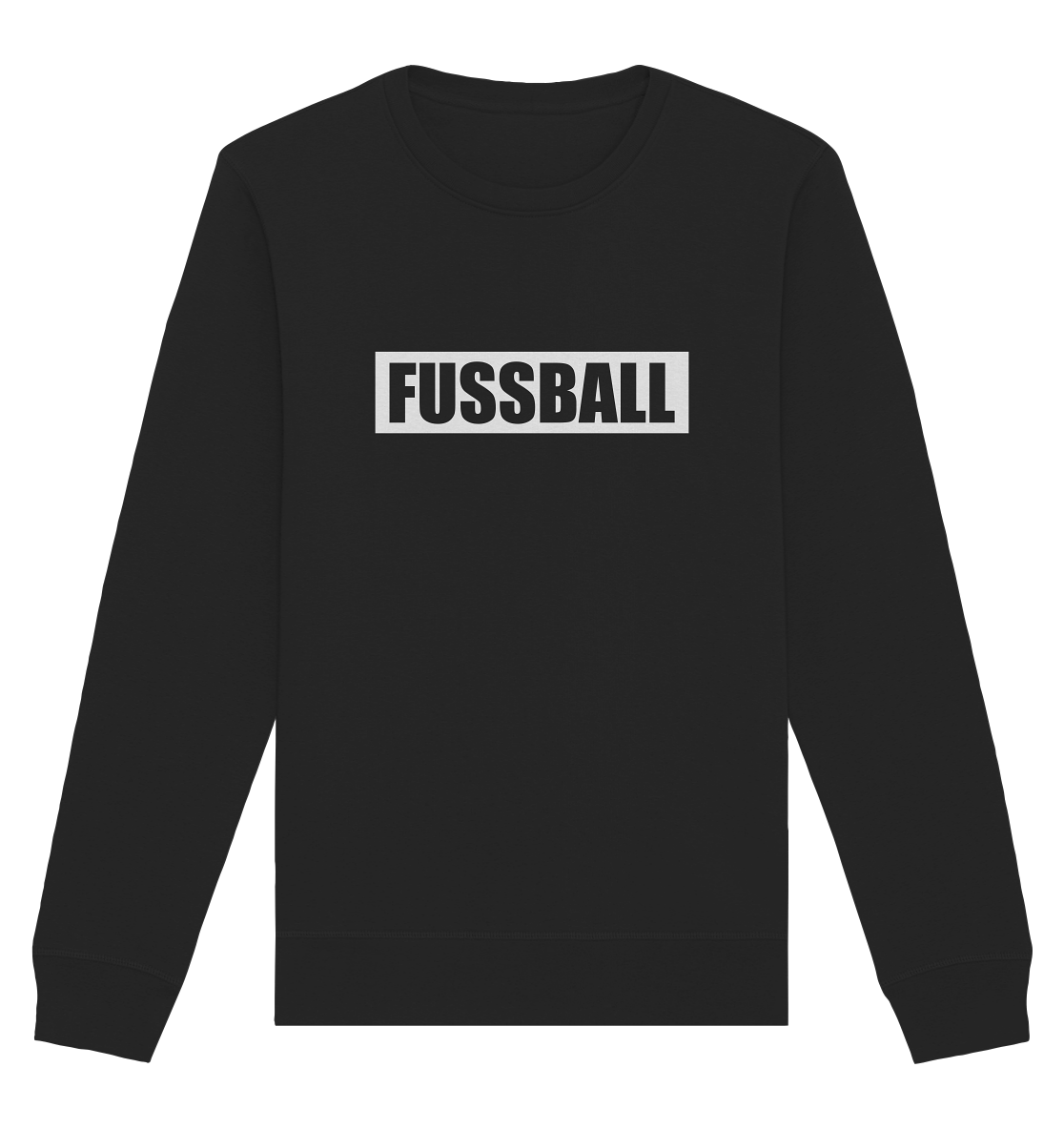 N.O.S.W. BLOCK Teamsport Sweater "FUSSBALL" Männer Organic Sweatshirt black