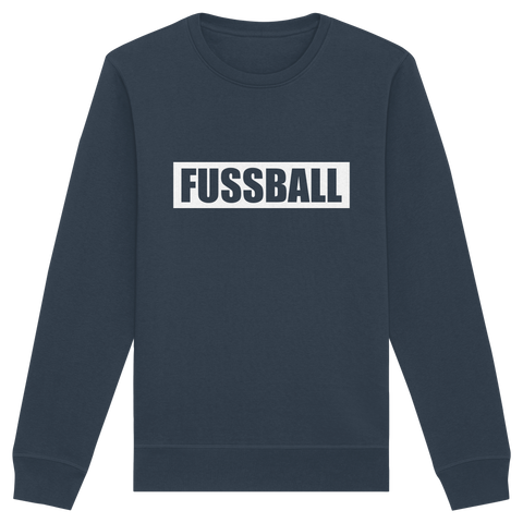 N.O.S.W. BLOCK Teamsport Sweater "FUSSBALL" Männer Organic Sweatshirt india ink grey