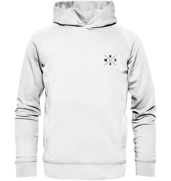 N.O.S.W. BLOCK Fanblock Hoodie "FROM FATHER TO SON" Männer Organic Fashion Kapuzenpullover weiss