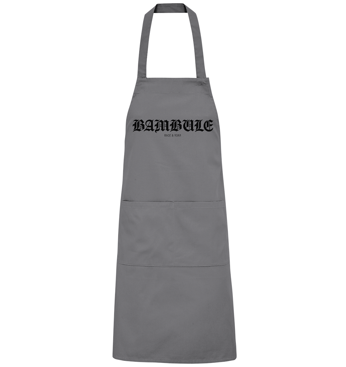 RIOT//GROUNDS Homestuff Schürze "BAMBULE RAGE & ROAR" Organic Grillschürze dark grey