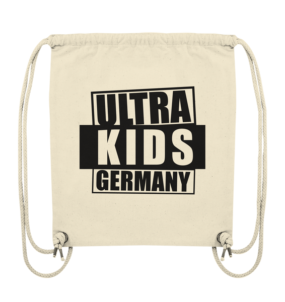 N.O.S.W. BLOCK Fanblock Gym Bag "ULTRA KIDS GERMANY" Organic Turnbeutel natural raw