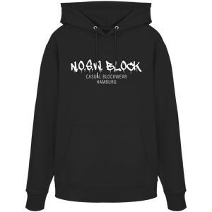 N.O.S.W. BLOCK Hoodie "N.O.S.W. BLOCK CASUAL BLOCKWEAR HAMBURG" Männer Organic Kapuzenpullover black