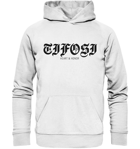 RIOT//GROUNDS Hoodie "TIFOSI HEART & HONOR" Männer Organic Kapuzenpullover white