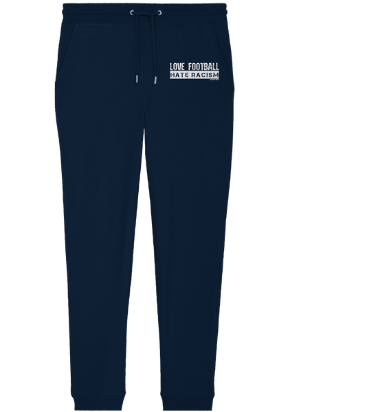 N.O.S.W. BLOCK Gegen Rechts Jogginghose "LOVE FOOTBALL HATE RACISM" Organic Jogger Pants french navy