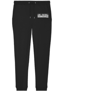 N.O.S.W. BLOCK Gegen Rechts Jogginghose "LOVE FOOTBALL HATE RACISM" Organic Jogger Pants black