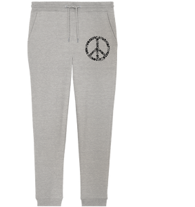 N.O.S.W. BLOCK Jogginghose "SPORTS FOR PEACE" Organic Jogger Pants heather grey