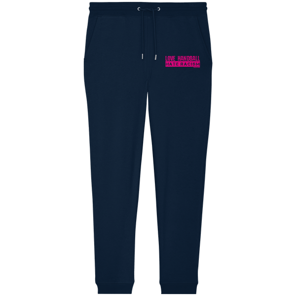 "LOVE HANDBALL HATE RACISM" magenta - Organic Jogger Pants