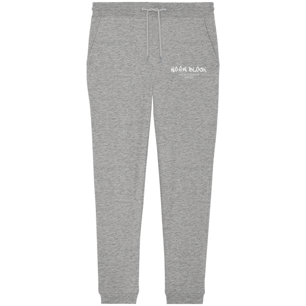 N.O.S.W. BLOCK Jogginghose "N.O.S.W. BLOCK CASUAL BLOCKWEAR HAMBURG" Organic Jogger Pants heather grey