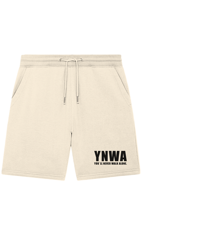 Fanblock Shorts "YNWA" Organic Jogger Shorts natural raw