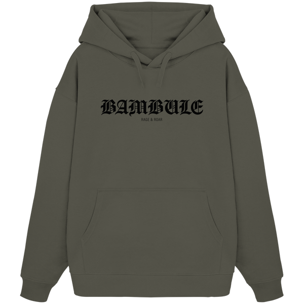 RIOT//GROUNDS "BAMBULE RAGE & ROAR" Girls Organic Oversize Kapuzenpullover khaki