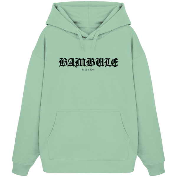 RIOT//GROUNDS "BAMBULE RAGE & ROAR" Girls Organic Oversize Kapuzenpullover misty jade