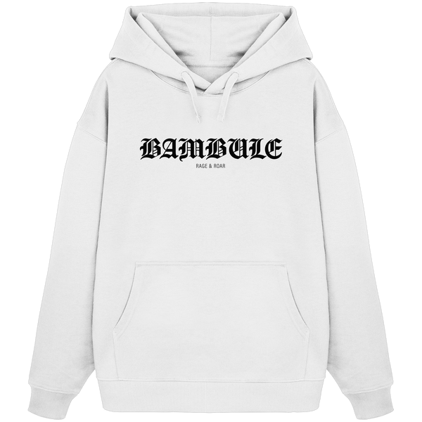 RIOT//GROUNDS "BAMBULE RAGE & ROAR" Girls Organic Oversize Kapuzenpullover white