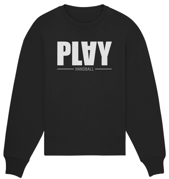 N.O.S.W. BLOCK Handball Oversize Sweatshirt „PLAY HANDBALL“ – black