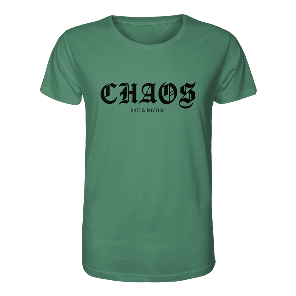 RIOT//GROUNDS Shirt "CHAOS RIOT & RHYTHM" Organic T-Shirt green bay