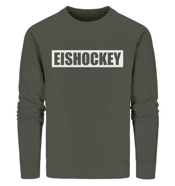 N.O.S.W. BLOCK Teamsport Sweater "EISHOCKEY" Männer Organic Sweatshirt khaki