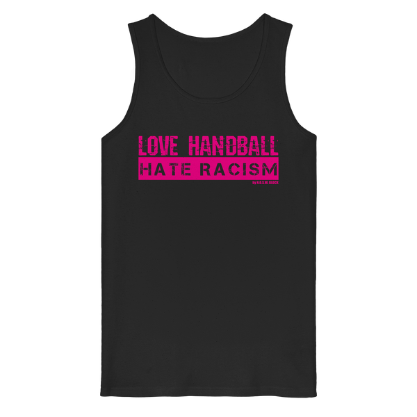 "LOVE HANDBALL HATE RACISM" magenta - Organic Tank Top