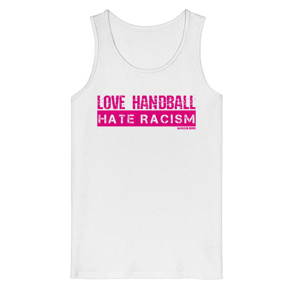 "LOVE HANDBALL HATE RACISM" magenta - Organic Tank Top
