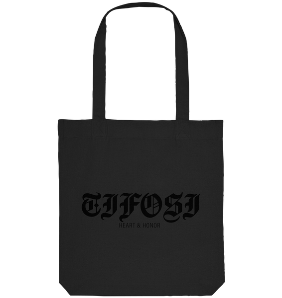 RIOT//GROUNDS Fanblock Baumwolltasche „TIFOSI HEART & HONOR“ – black