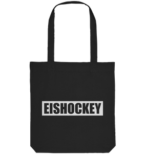 N.O.S.W. BLOCK Teamsport Tote-Bag "EISHOCKEY" Organic Baumwolltasche schwarz
