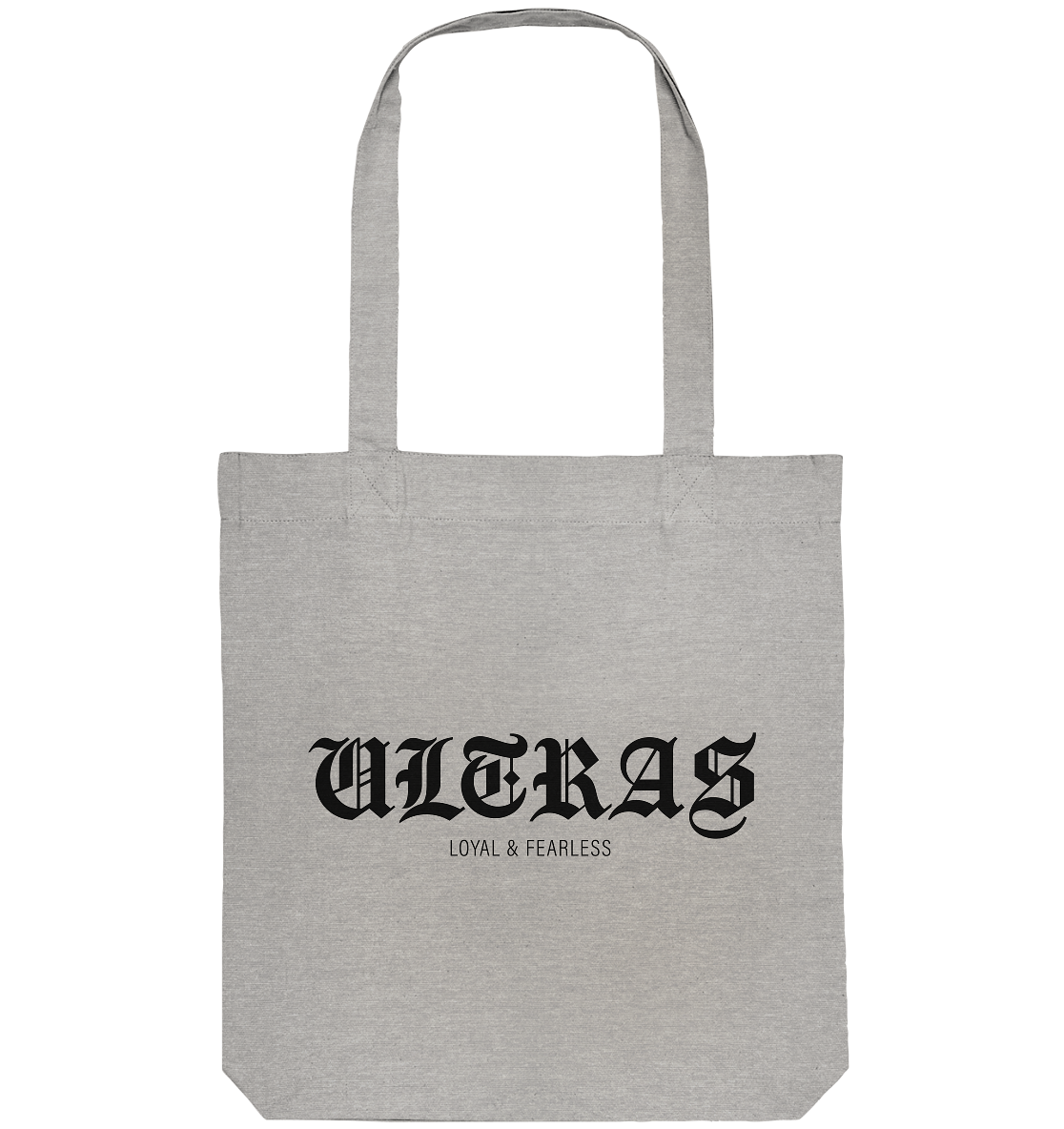 RIOT//GROUNDS Tote-Bag "ULTRAS LOYAL & FEARLESS" Organic Baumwolltasche (80% Bio-Baumwolle, 20% recyceltes Polyester)