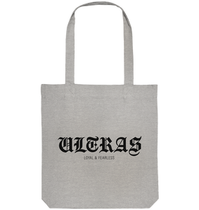 RIOT//GROUNDS Tote-Bag "ULTRAS LOYAL & FEARLESS" Organic Baumwolltasche (80% Bio-Baumwolle, 20% recyceltes Polyester)