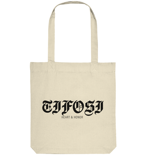 RIOT//GROUNDS Fanblock Baumwolltasche „TIFOSI HEART & HONOR“ – natural