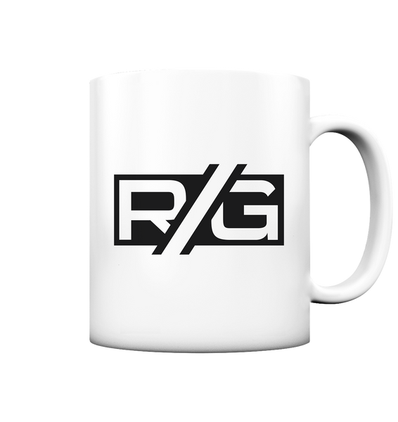 RIOT//GROUNDS Kaffeetasse "R//G kurve. kultur. kaos." 330 ml Tasse weiß matt