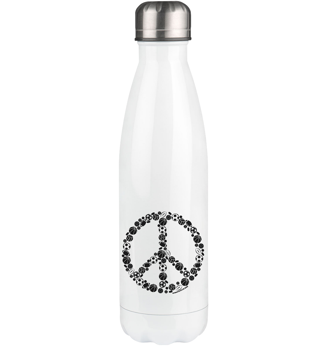 N.O.S.W. BLOCK Trinkflasche Edelstahl "SPORTS FOR PEACE" Thermosflasche 500ml