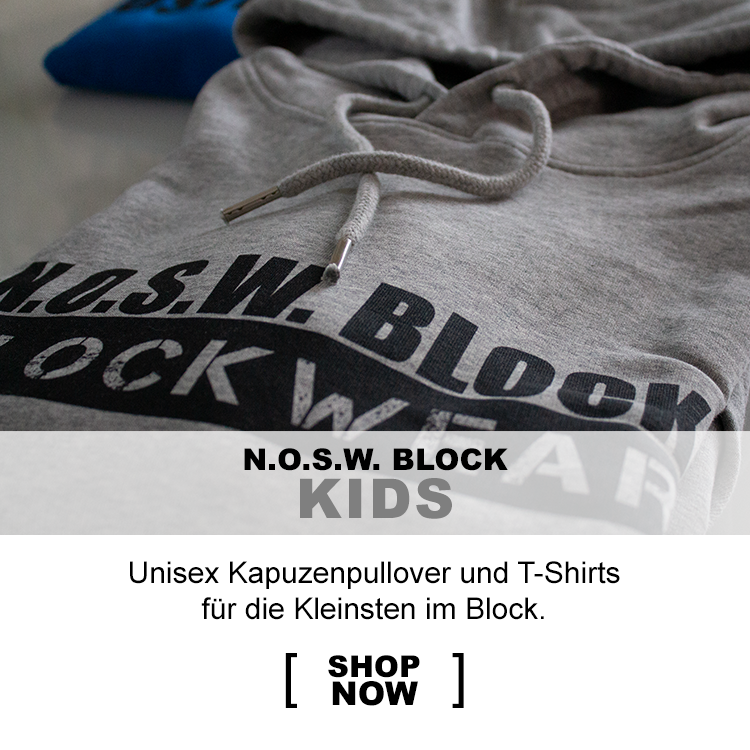 N.O.S.W. BLOCk - Organic Unisex T-Shirts, Sweatshirts und Kapuzenpullover für Kids