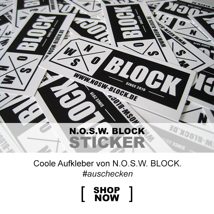N.O.S.W. BLOCk - Sticker Aufkleber