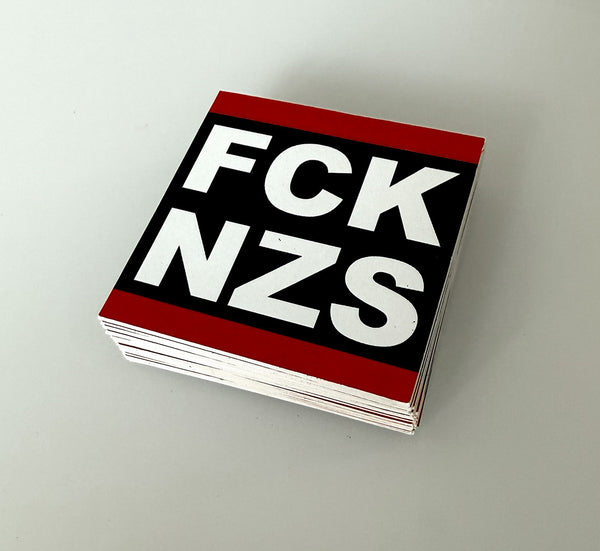 N.O.S.W. BLOCK Aufkleber „FCK NZS“