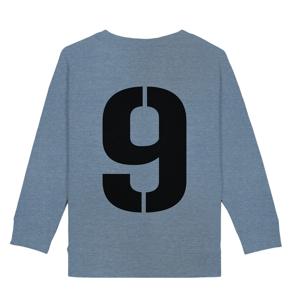 BLOCK.FC Fanblock Sweater "STADIONKIND" Kids UNISEX Organic Sweatshirt mid heather blue