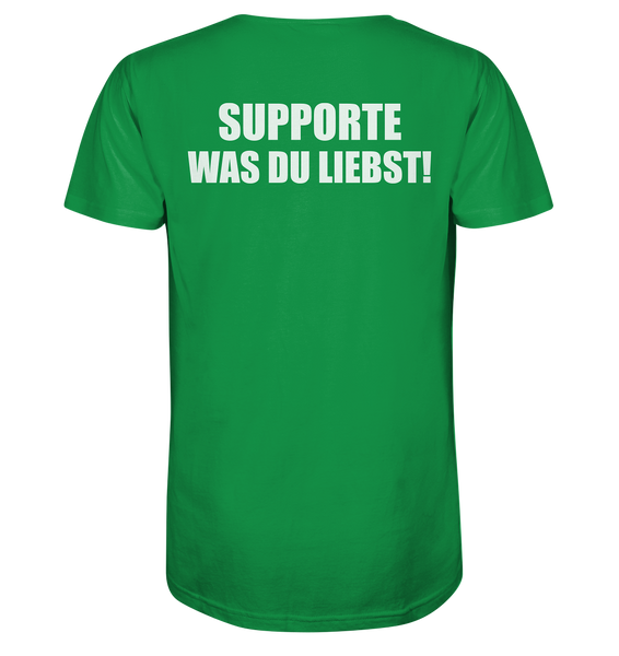 N.O.S.W. BLOCK Shirt "N.O.S.W. ICON / SUPPORTE WAS DU LIEBST!" Männer Organic T-Shirt grün