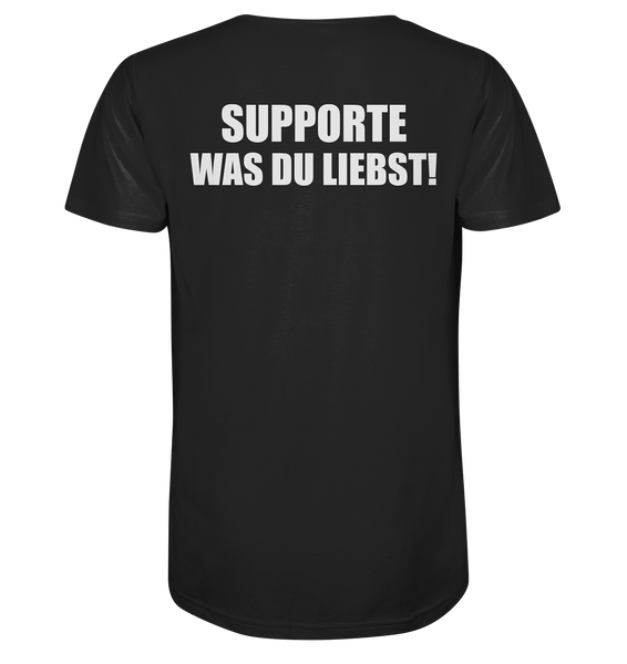 N.O.S.W. BLOCK Shirt "N.O.S.W. ICON / SUPPORTE WAS DU LIEBST!" Männer Organic T-Shirt schwarz